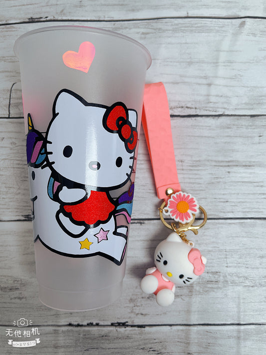 Hello Kitty Starbucks Cold Cup| Keychain |