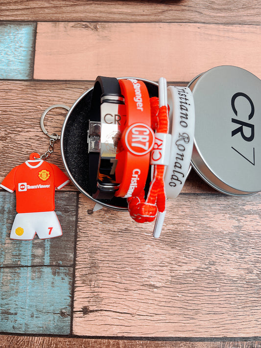 Ronaldo Bundles|Jersey keychain+Four Bracelets|